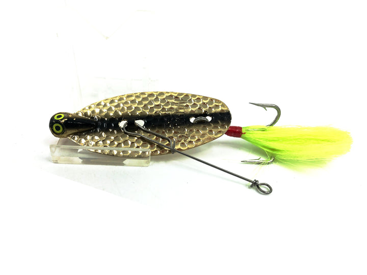 Mann's Dancer 1oz, Gold/Black/Chartreuse Bucktail Color