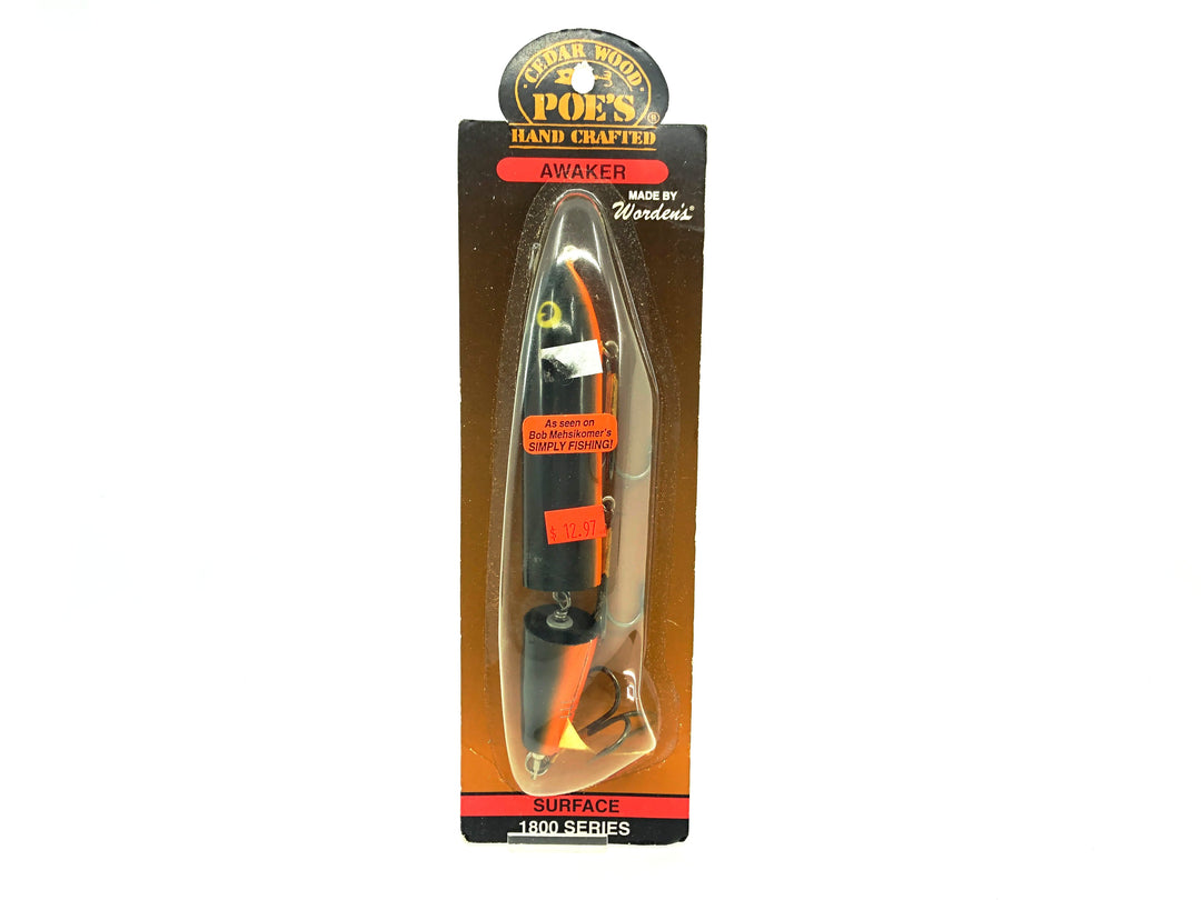 Poe's Awaker Series 1800 Surface Series, Black/Orange Belly Color on Card