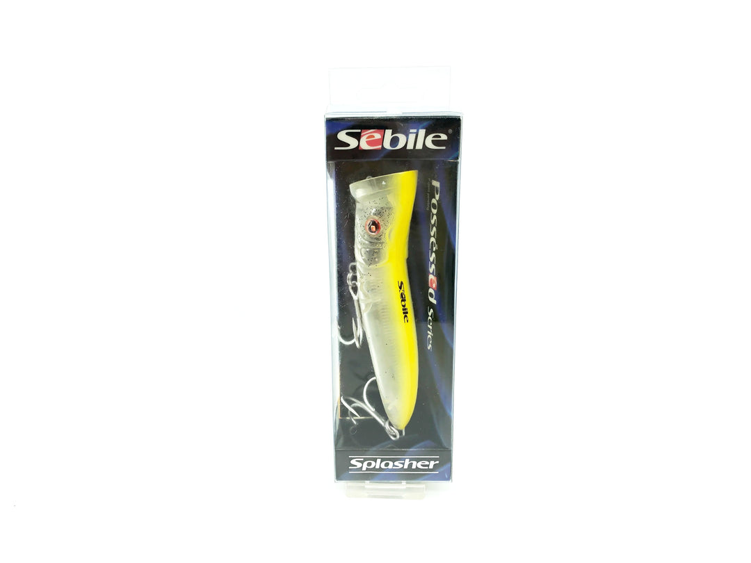 Sebile Mini Lure Series, Splasher 120, Clear/Chartreuse Back Color in Box