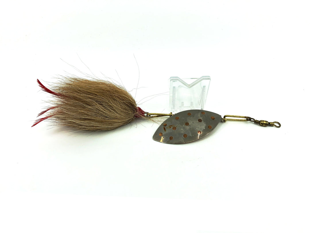 Pflueger Muskill Spinner, Silver Gold Dots Blade
