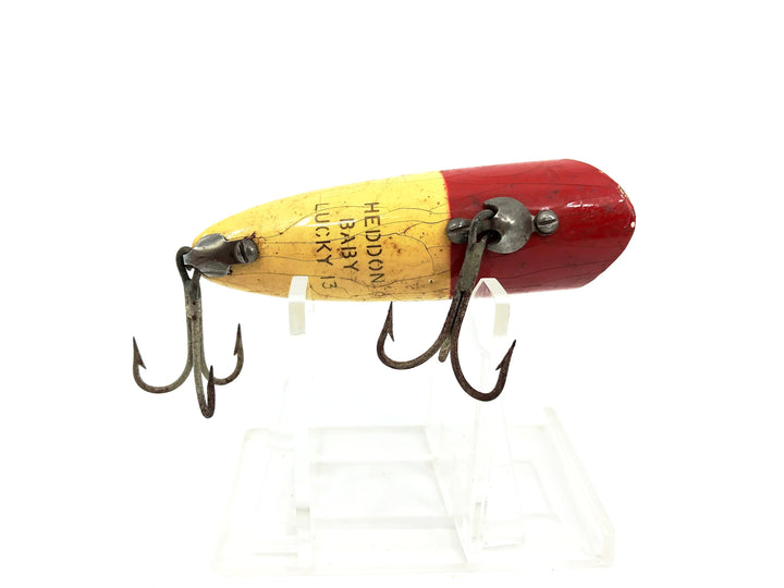 Heddon Wooden Baby Lucky 13, JRH Frog Spot Color