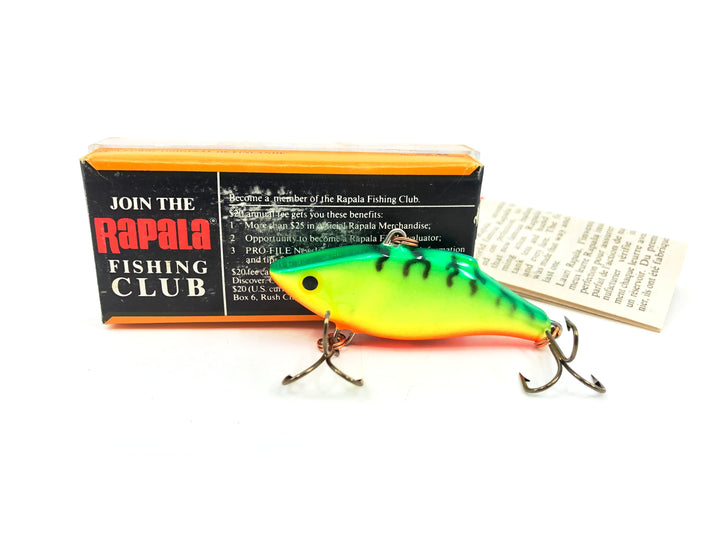 Rapala Rattlin' Rap RNR-7, Fire Tiger Color with Box