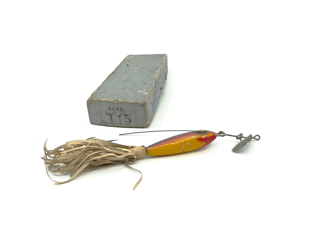 Vintage Eger Baits Baby Dillinger, Rainbow Color with Box