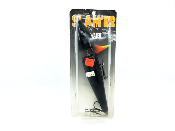 Slam'er Topwater Giant Thunderhead Musky Bait, Black Color New on Card Old Stock