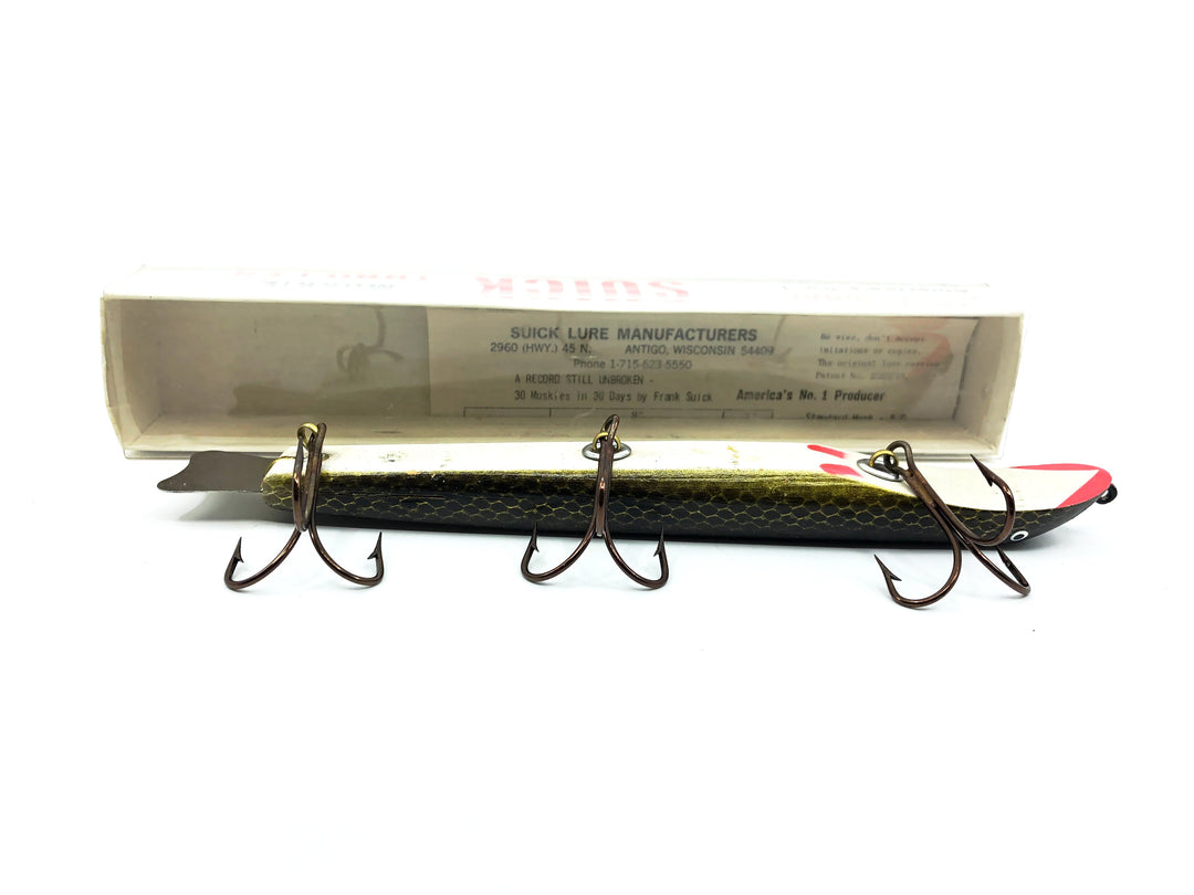 Vintage 9" Suick Muskie Thriller, Cisco Color with Box