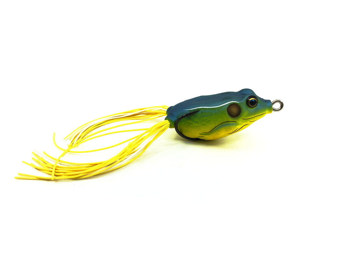 Live Target Hollow Body Frog, Yellow/Blue Color