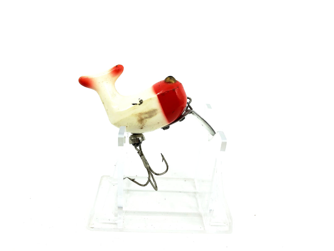 Heddon Hi-Tail, RH Red Head/White Body Color