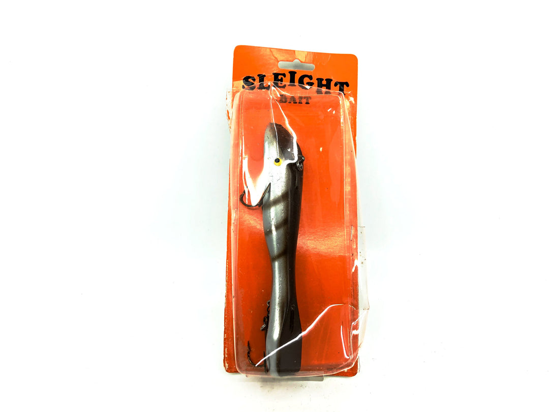 Sleight Bait Grandpa Jr., Silver with Brown Ribs Musky Lure New on Card