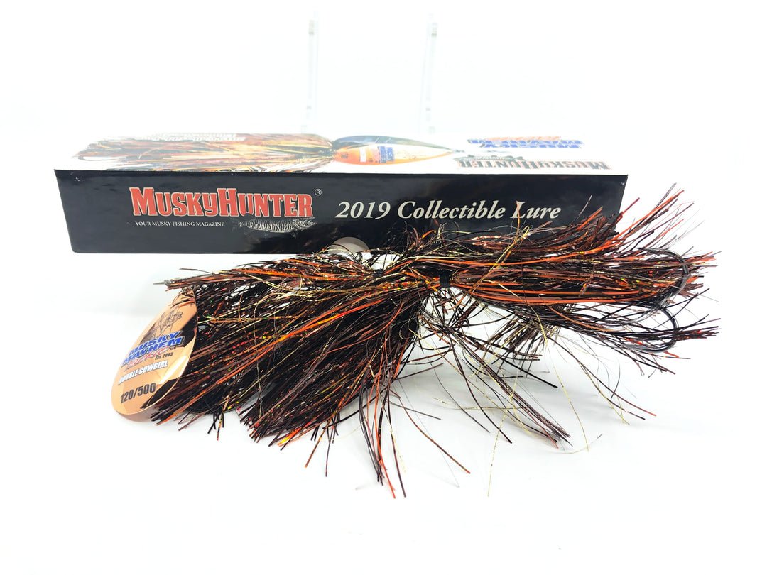 Musky Hunter 2019 Collectable Lure, Musky Mayhem Tackle, Double Cowgirl #120/500 - Signed