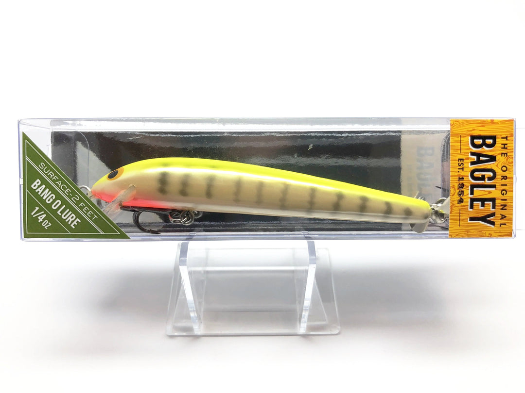 Copy of Bagley Bang O Lure Spintail 4 BLSP4-TOM Chartreuse Crawfish White Color New in Box OLD STOCK