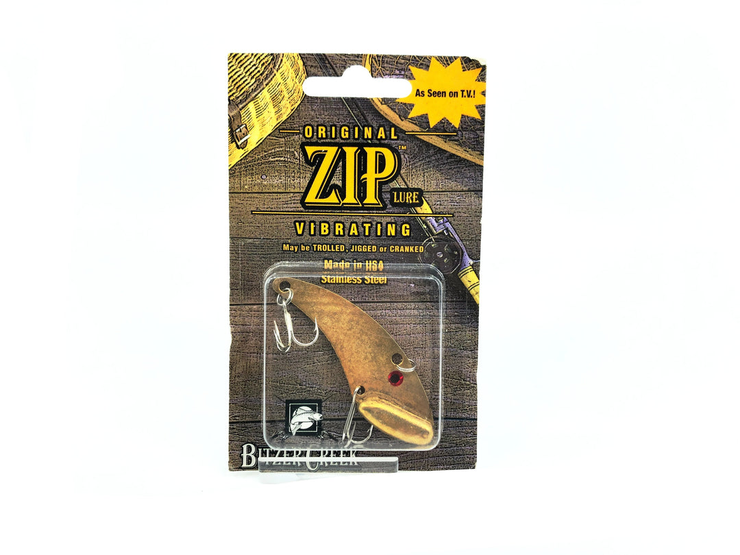 Bitzer Creek Original Zip Lure 3/8oz, Perch Gold on Card