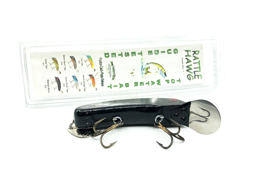 Hawg Seekers Tackle Rattle Hawg, 6" Midnight Black Color with Box