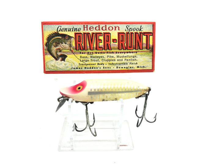 Heddon River Runt Spook Floater 9400-XRW, White Shore Color with Box