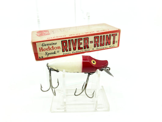Heddon River Runt Spook Sinker 9110-RH Red Head White Color with Box