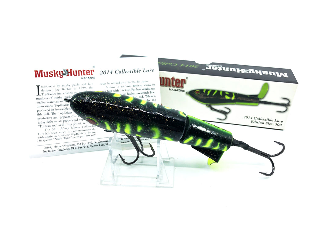 Musky Hunter 2014 Collectible Lure, Joe Bucher Top Raider #120/500 Signed
