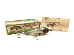 Creek Chub 9500 Spinning Injured Minnow, 9518 Silver Flash Color with Box
