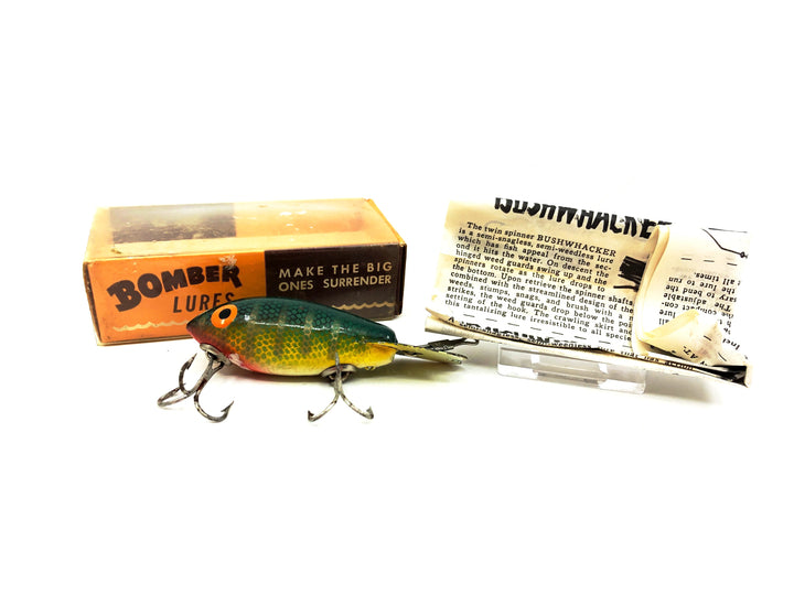 Bomber Wooden 300 Series, Color #05 Green Perch with Box