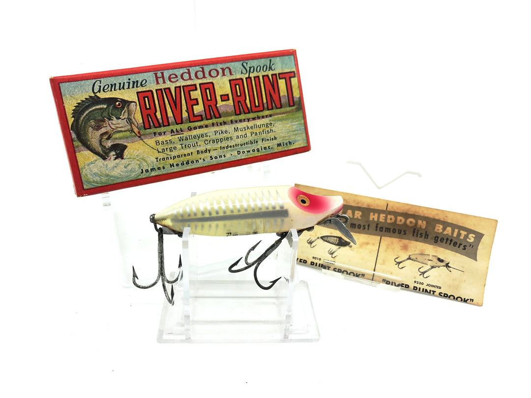 Heddon River Runt Spook Floater 9400-XRW, White Shore Color with Box
