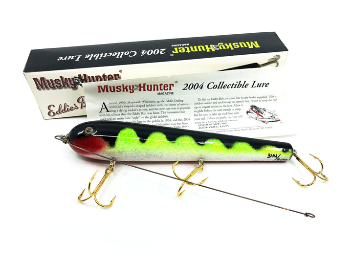 Musky Hunter 2004 Collectible Lure, Eddie's Bait #344/500 Signed