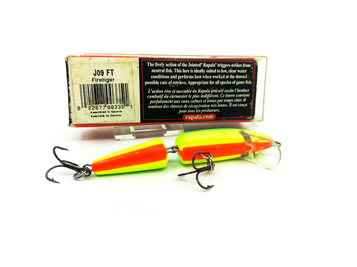 Rapala Jointed Floating Minnow J-9 FT Fire Tiger Color