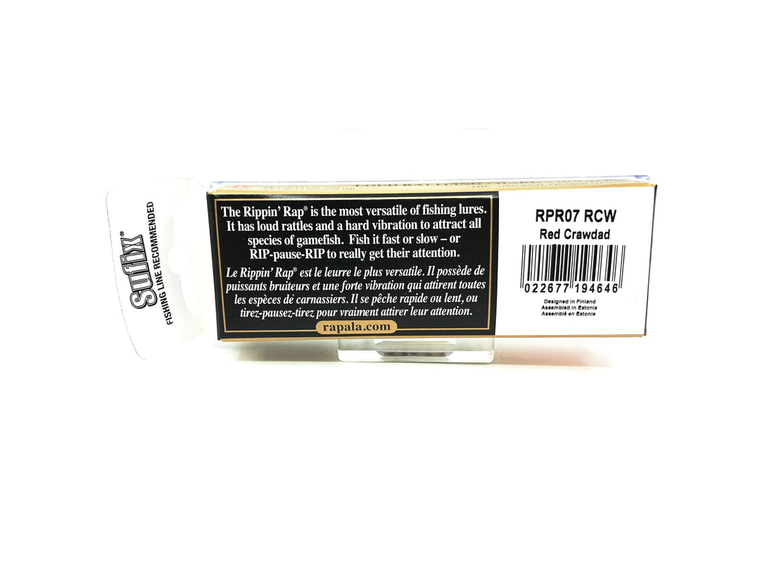 Rapala Rippin' Rap RPR-7, RCW Red Crawdad Color in Box