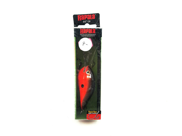 Rapala Dives-To 20 DTMSS-20 Sure Set Hooks, RCW Red Crawdad Color New in Box Old Stock
