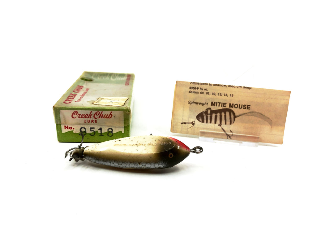 Creek Chub 9500 Spinning Injured Minnow, 9518 Silver Flash Color with Box