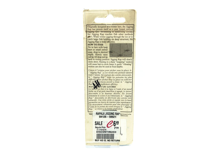 Rapala Jig Rap W9, CHR Chrome Red Color