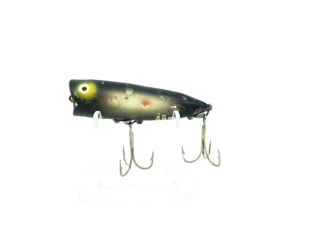 Heddon Chugger Spook 9542, FF+SOB Fish Flash/Spots on Black Uncatalogued Color