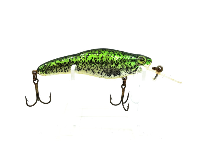 Crankbait Corp Fingerling 3" Size, Color #5 Chartreuse Large Mouth Bass