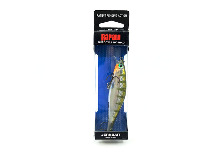 Rapala Shadow Rap Shad SDRS-9 YP, Yellow Perch Color New in Box Old Stock