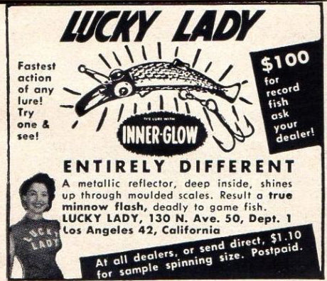 Lucky Lady Lure Red and White Color