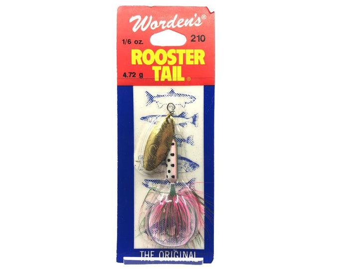 Worden's Rooster Tail 210 RBOW Rainbow New Old Stock