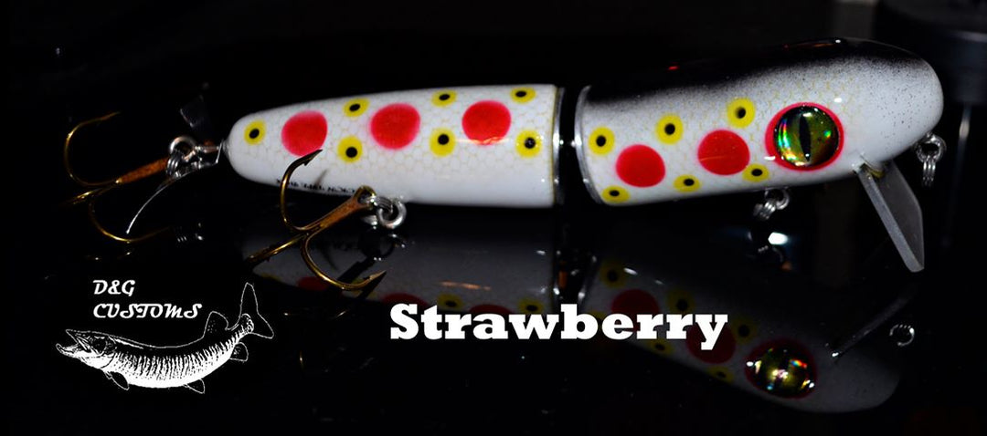 D&G Custom Jack 'n the Box Musky Lure Strawberry Color Exclusive