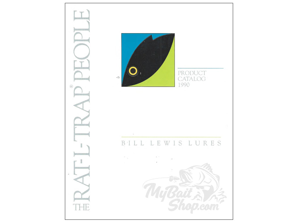 1990 Bill Lewis Rat-L-Trap Catalog Great Color Charts