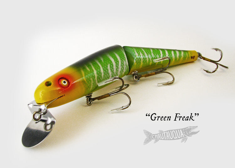 Chautauqua Jointed Minnow Green Freak