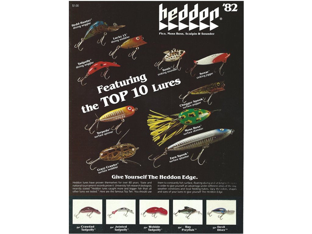 Heddon 1982 Fishing Lure Catalog