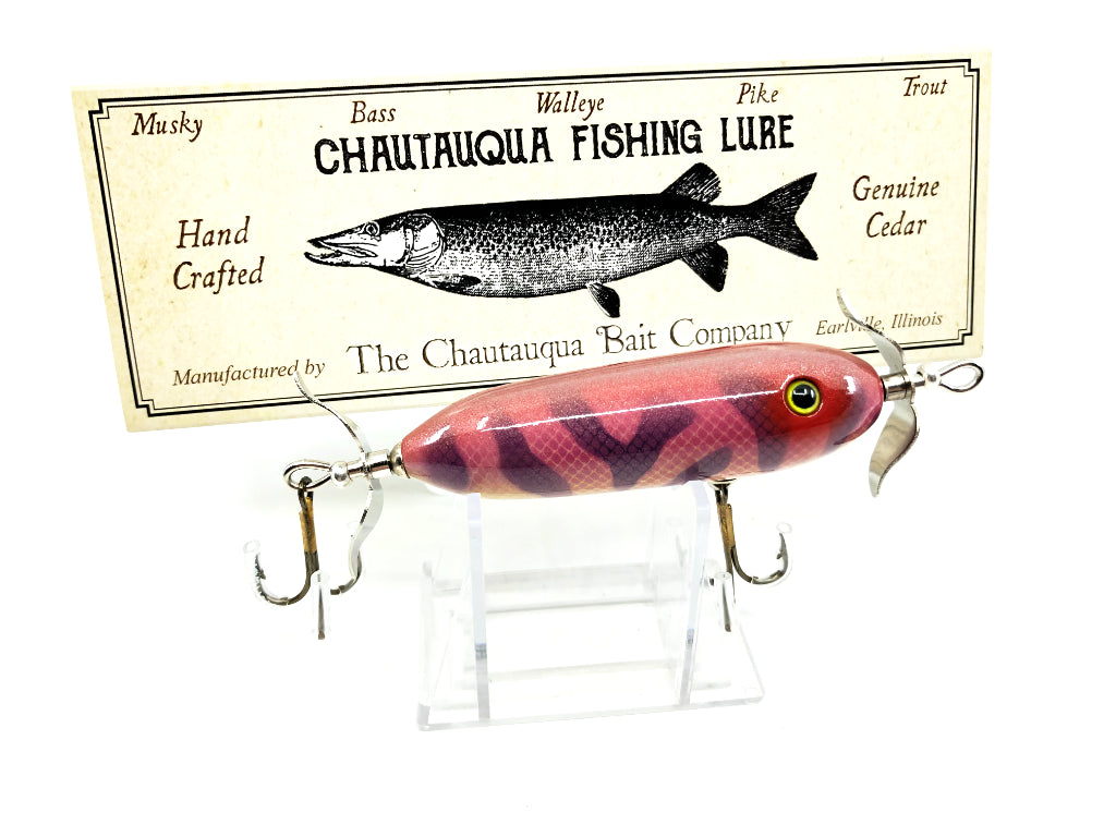 Chautauqua Special Order Wooden Medium Torpedo in Pink Tiger Color 2020