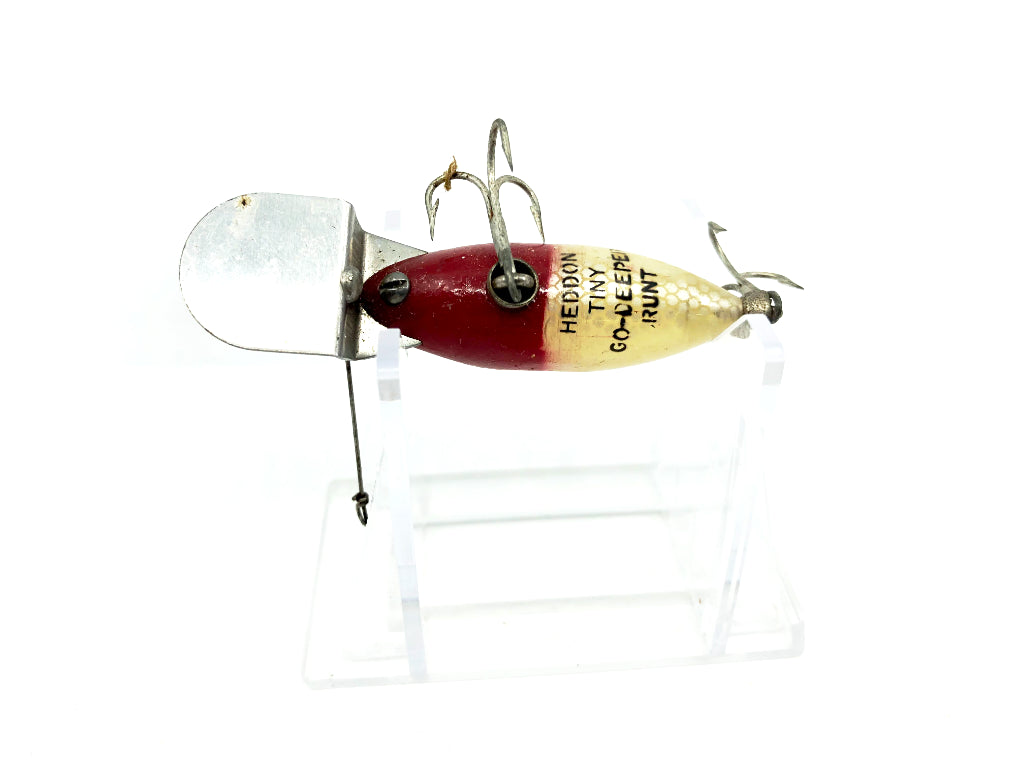 Heddon Tiny Go Deeper River Runt Red Head White Color D350RH