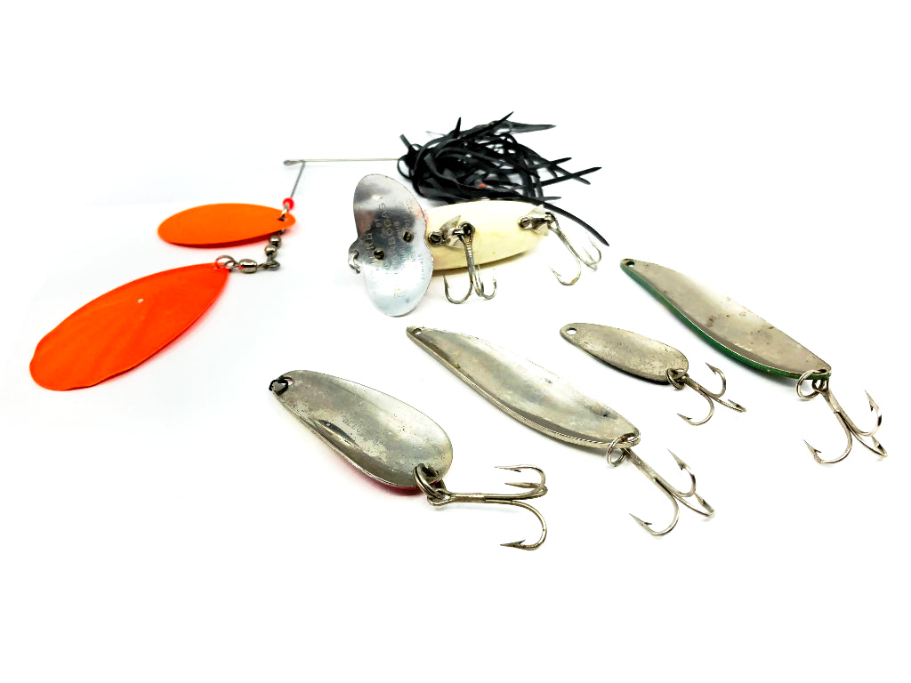 Fisherman's Lot of Tackle Jitterbug and Metal