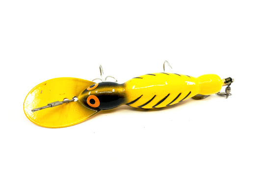 Bomber Water Dog Yellow Black Ribs Color Wooden Lure – My Bait