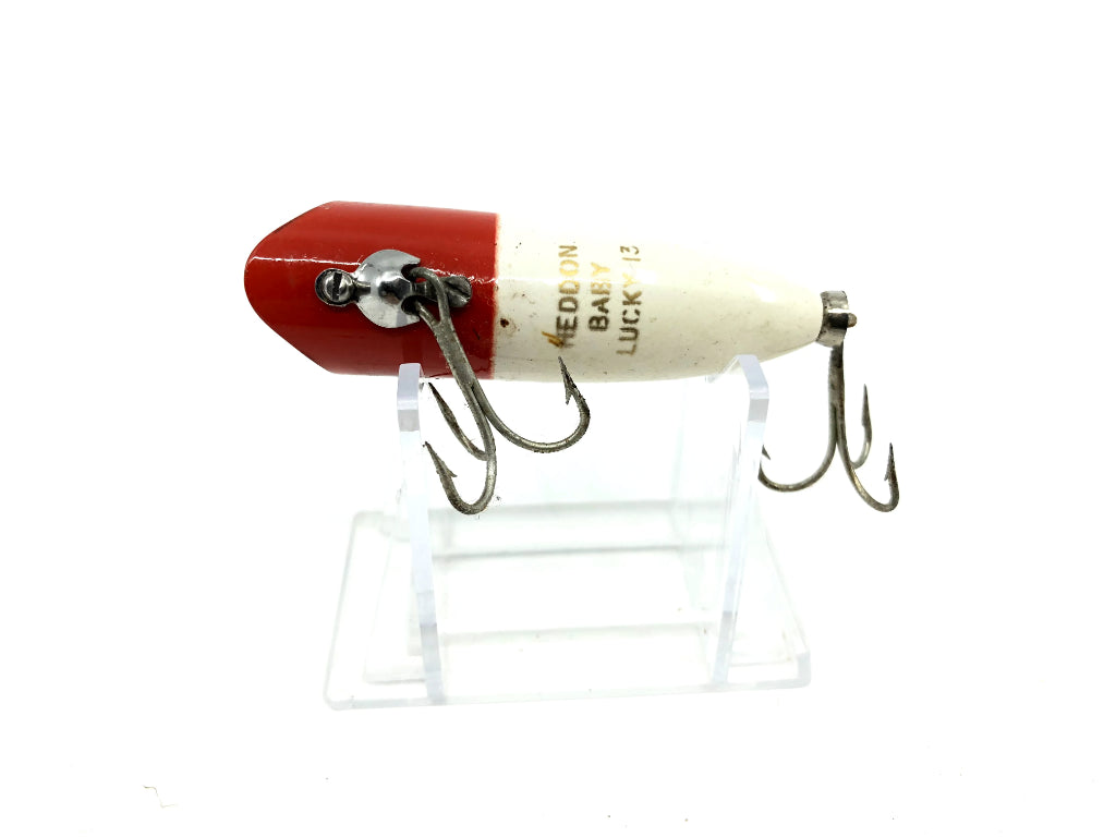 Heddon Baby Lucky 13 RH Red Head White Body Color