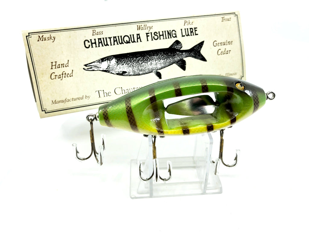 Chautauqua Wooden Special Order Musky Chippewherl in Classic Perch Color