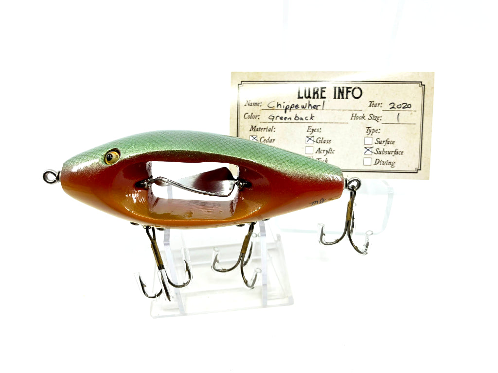 Chautauqua Wooden Special Order Musky Chippewherl in Greenback Color
