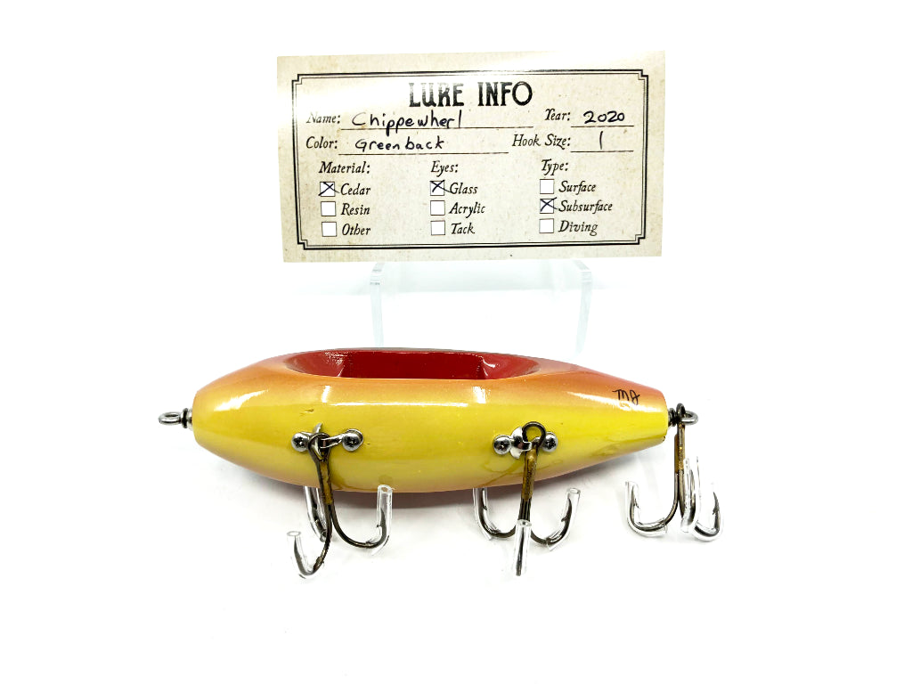 Chautauqua Wooden Special Order Musky Chippewherl in Greenback Color