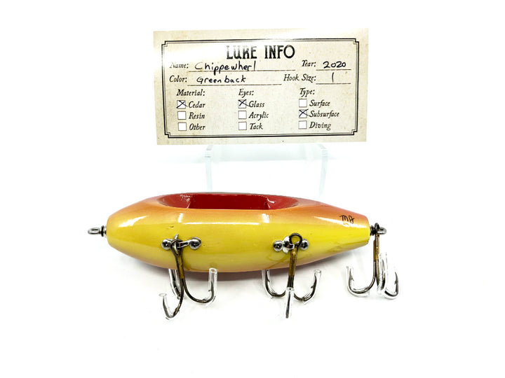 Chautauqua Wooden Special Order Musky Chippewherl in Greenback Color