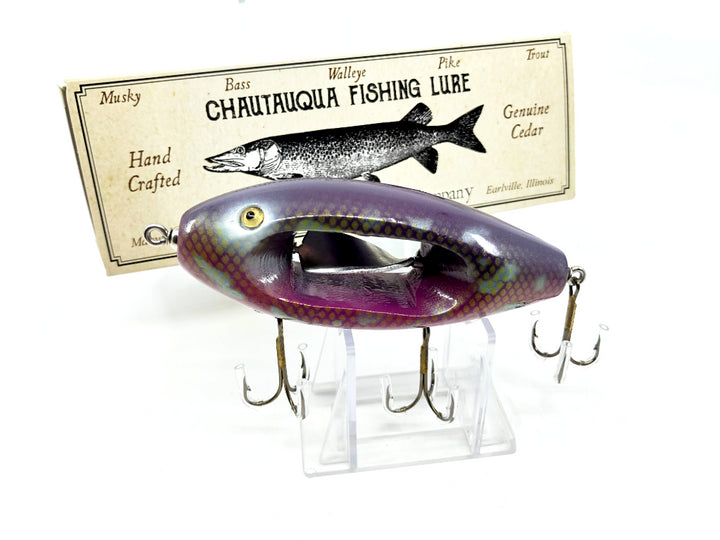 Chautauqua Wooden Special Order Musky Chippewherl in Purple Trout Color