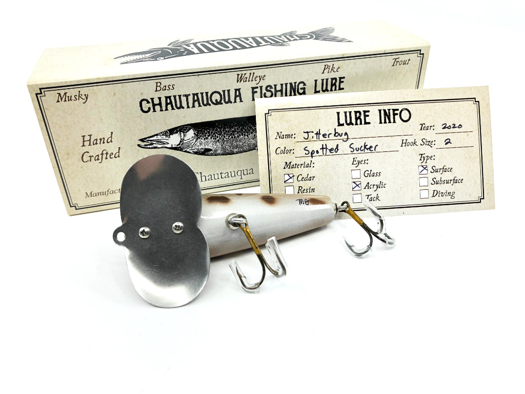 Chautauqua Custom Jitterbug in Spotted Sucker Color