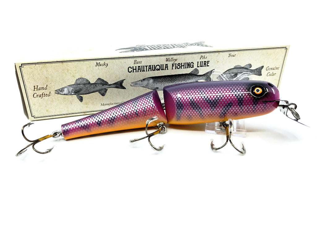 Jointed Chautauqua 8" Minnow Musky Lure Purple Pike 2020 Color