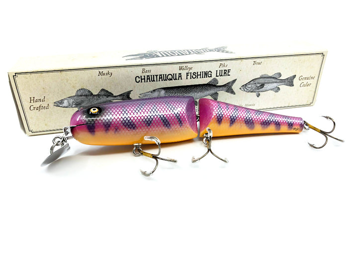 Jointed Chautauqua 8" Minnow Musky Lure Purple Pike 2020 Color